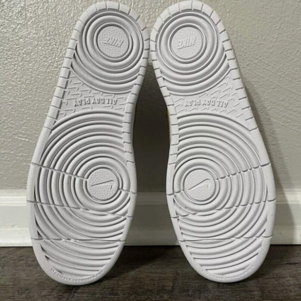 Nike Court Borough Low 2 SE GS White Metallic Copper Sz 7Y/Women 8.5 DQ5979-100‍ - Picture 8 of 10